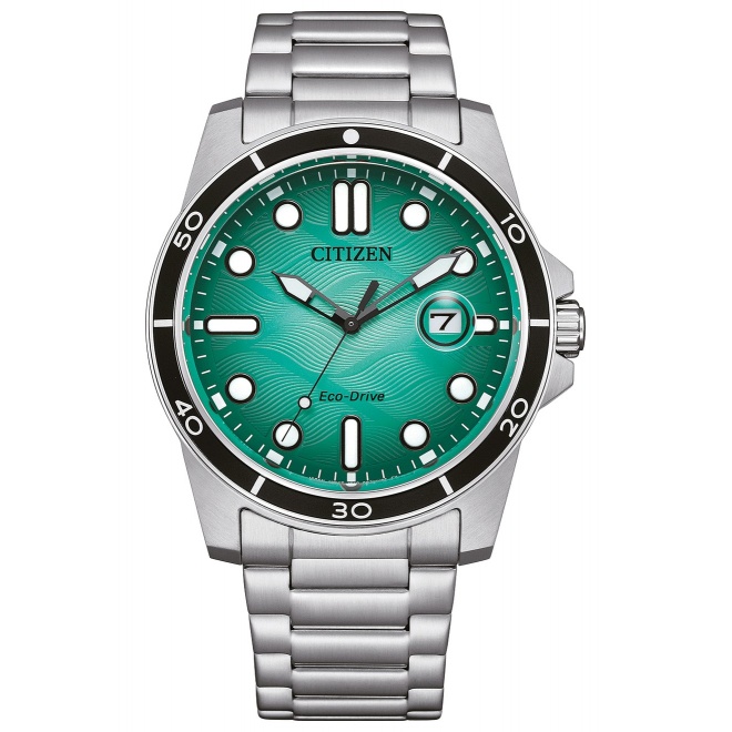 Citizen Marine 1810 ∅41,5 mm - 10 ATM, Esfera azul claro, brazalete de acero