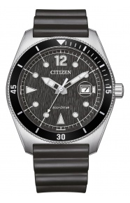 Citizen Marine 188 ∅43 mm - 10 ATM, Esfera negra, correa de poliuretano