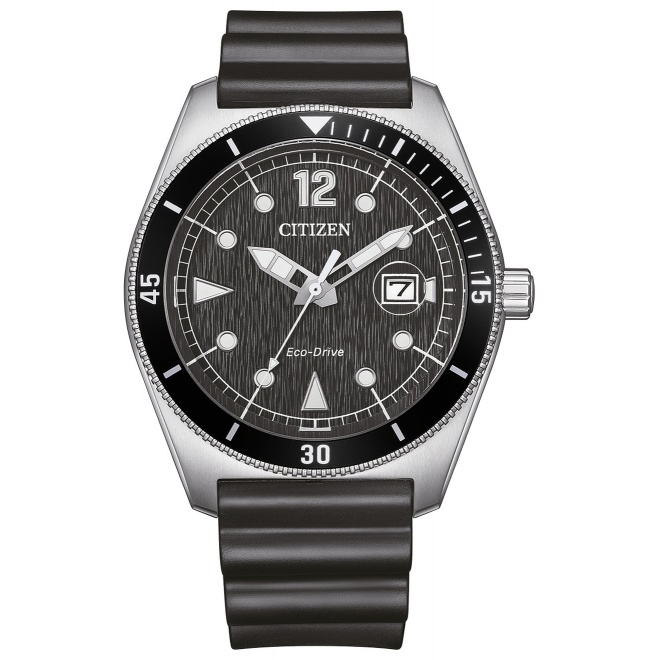 Citizen Marine 188 ∅43 mm - 10 ATM, Esfera negra, correa de poliuretano
