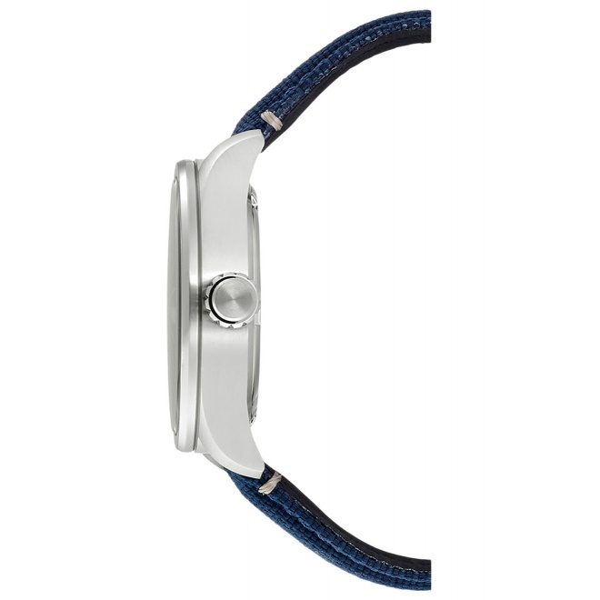 Citizen Caballero 3 agujas ∅42,6 mm - 10 ATM, Esfera azul, correa de nylon pespunteada estilo militar