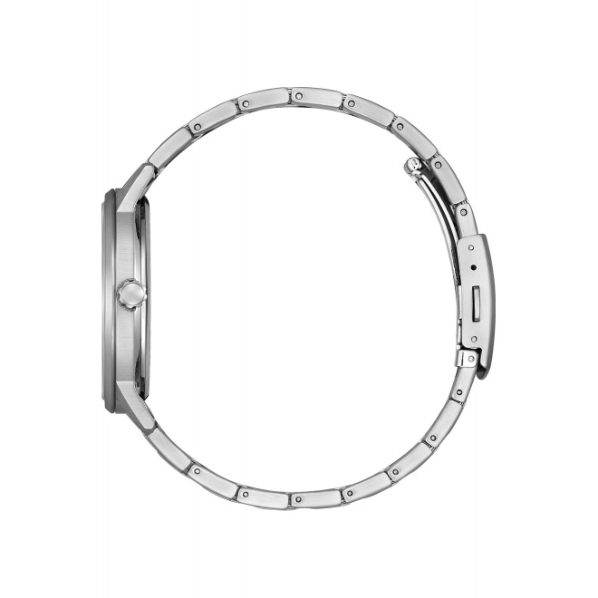 Citizen Eco Drive Pair ∅40 mm - 3 ATM, Esfera blanca, brazalete de acero
