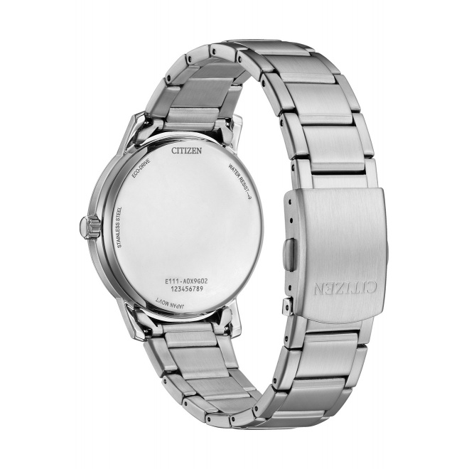 Citizen Eco Drive Pair ∅40 mm - 3 ATM, Esfera blanca, brazalete de acero
