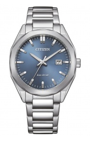 Citizen Unisex ∅38 mm - 10 ATM, Esfera azul, brazalete de acero