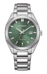 Citizen Unisex ∅38 mm - 10 ATM, Esfera verde, brazalete de acero