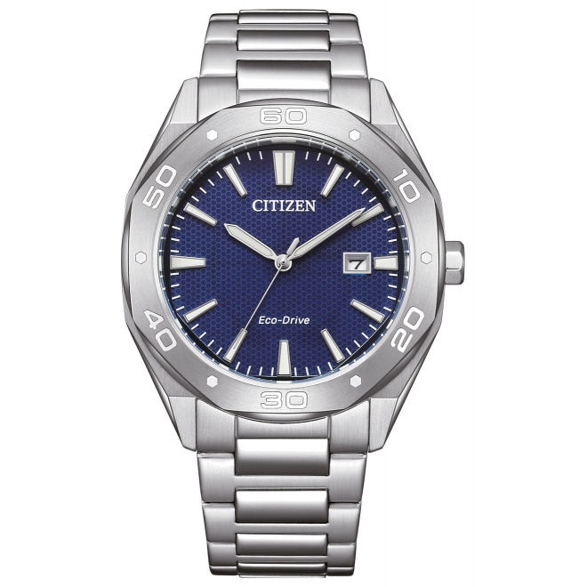 Citizen Active Sport ∅41 mm - 10 ATM, Esfera azul, brazalete de acero