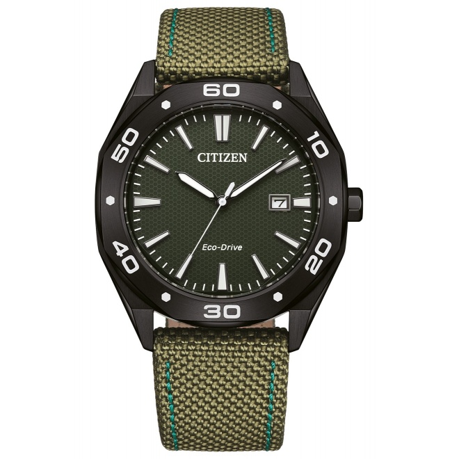 Citizen Active Sport ∅41 mm - 10 ATM, Esfera verde, correa de nylon olive