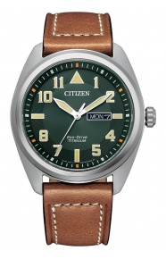 Citizen Hombre SuperTitanio 8560 - 10 ATM, correa de piel