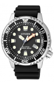 Citizen Diver’s Eco Drive ∅44 mm - 20 ATM, Esfera negra, correa de caucho