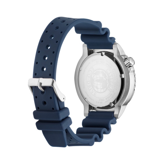 Citizen Diver’s Eco Drive ∅44 mm - 20 ATM, Esfera azul, correa de caucho