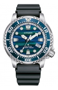 Citizen Diver’s Eco Drive ∅44 mm - 20 ATM, Esfera azul, correa de caucho biomass