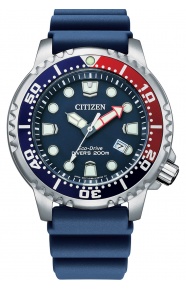 Citizen Diver’s Eco Drive - 20 ATM, correa de caucho