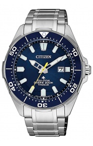 Citizen Diver’s Eco Drive ∅44 mm - 20 ATM, Esfera azul, brazalete sólido de super titanium TIC