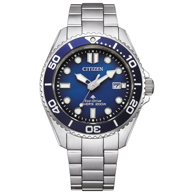 Citizen Diver’s Eco Drive BN026 ∅40,55 mm - 20 ATM, Esfera azul, brazalete de acero