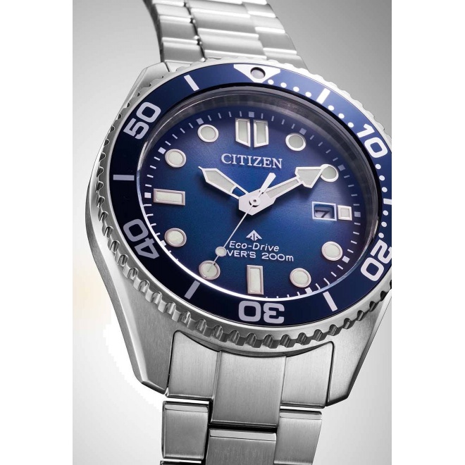 Citizen Diver’s Eco Drive BN026 ∅40,55 mm - 20 ATM, Esfera azul, brazalete de acero