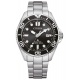 Citizen Diver’s Eco Drive BN026 ∅40,55 mm - 20 ATM, Esfera negra, brazalete de acero