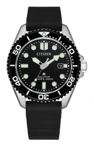 Citizen Diver’s Eco Drive ∅40,55 mm - 20 ATM, Esfera negra, correa de poliuretano