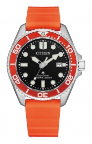 Citizen Diver’s Eco Drive ∅40,55 mm - 20 ATM, Esfera negra, correa de poliuretano