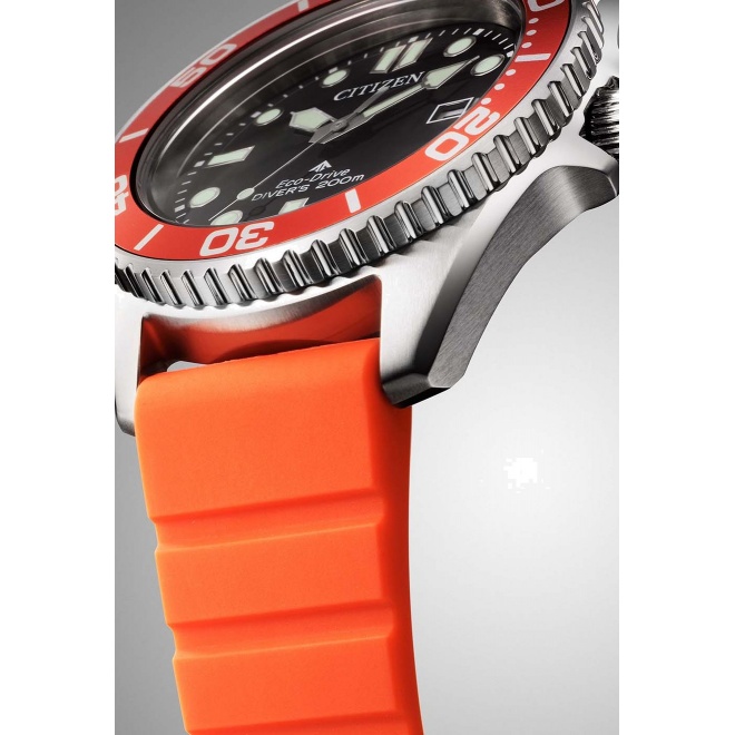 Citizen Diver’s Eco Drive ∅40,55 mm - 20 ATM, Esfera negra, correa de poliuretano