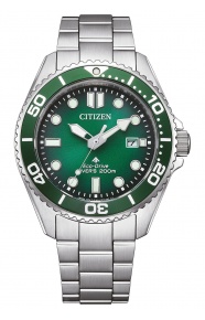 Citizen Diver’s Eco Drive BN026 ∅40,55 mm - 20 ATM, Esfera verde, brazalete de acero