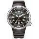 Citizen Diver’s Eco Drive ∅46 mm - 30 ATM, Esfera negra, correa de poliuretano biomass benebiol