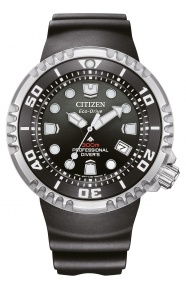 Citizen Diver’s Eco Drive ∅46 mm - 30 ATM, Esfera negra, correa de poliuretano biomass benebiol