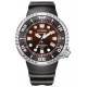 Citizen Diver’s Eco Drive ∅46 mm - 30 ATM, Esfera roja, correa de poliuretano biomass benebiol
