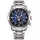 Citizen Tsuki-yomi Moon Phase ∅43 mm - 10 ATM, Esfera azul, brazalete de super titanium duratect sólido