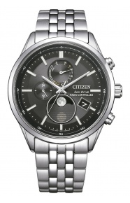 Citizen Tsuki-yomi Moon Phase - 10 ATM, brazalete de acero sólido