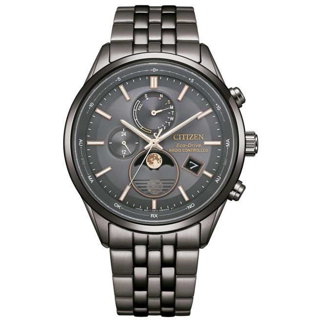 Citizen Tsuki-yomi Moon Phase - 10 ATM, brazalete de acero sólido