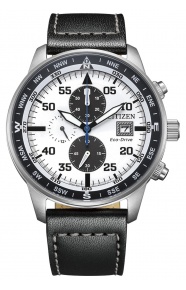 Citizen Aviator Crono - 10 ATM, correa de piel