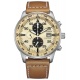 Citizen Aviator Crono - 10 ATM, correa de piel