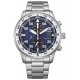 Citizen Aviator Crono - 10 ATM, brazalete de acero