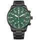 Citizen Aviator Crono - 10 ATM, brazalete de acero