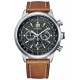 Citizen Aviator Crono - 10 ATM, correa de piel