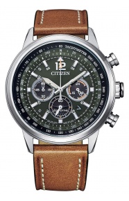 Citizen Aviator Crono - 10 ATM, correa de piel