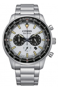 Citizen Chrono Aviation - 10 ATM, brazalete de acero