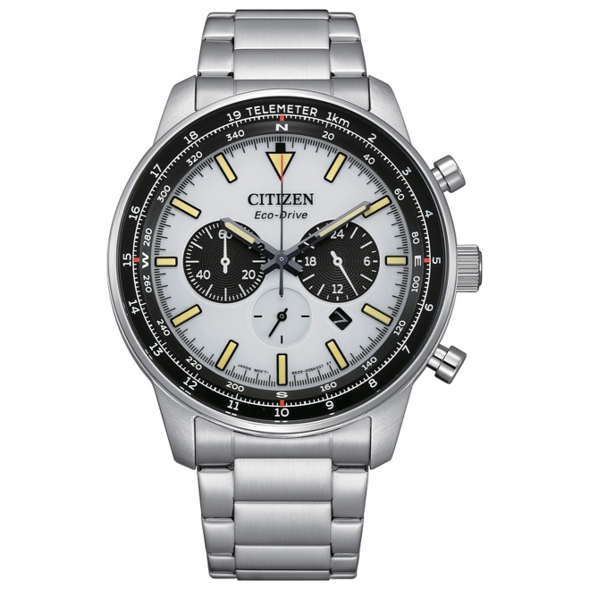Citizen Chrono Aviation - 10 ATM, brazalete de acero