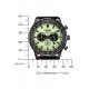 Citizen Chrono Aviation ∅44 mm - 10 ATM, Esfera verde, correa de piel