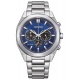 Citizen Chrono Elegant ∅41 mm - 10 ATM, Esfera azul, brazalete de acero