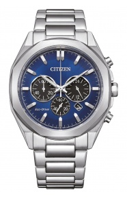 Citizen Chrono Elegant ∅41 mm - 10 ATM, Esfera azul, brazalete de acero