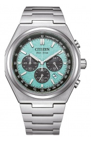 Citizen Chrono Super Titanium 4610 ∅42,5 mm - 10 ATM, Esfera verde, brazalete de super titanium