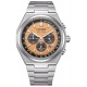 Citizen Chrono Super Titanium 4610 ∅42,5 mm - 10 ATM, Esfera naranja, brazalete de super titanium