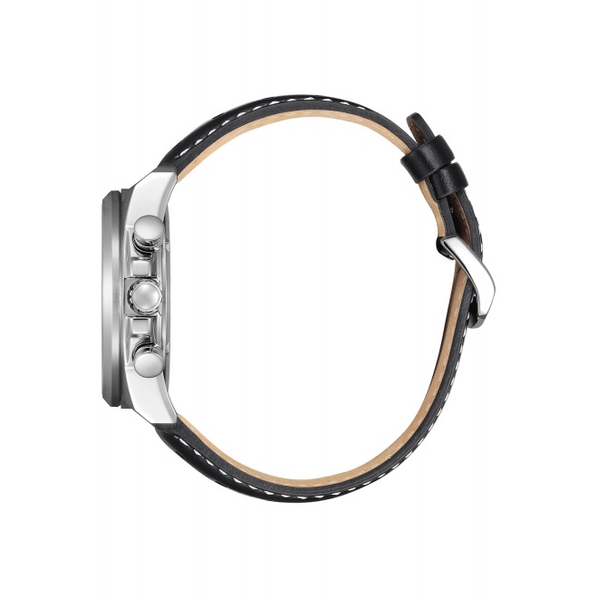 Citizen Active Sport Chrono ∅41 mm - 10 ATM, Esfera blanca, correa de piel