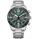 Citizen Aviation - 10 ATM, brazalete de acero