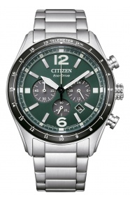 Citizen Aviation - 10 ATM, brazalete de acero