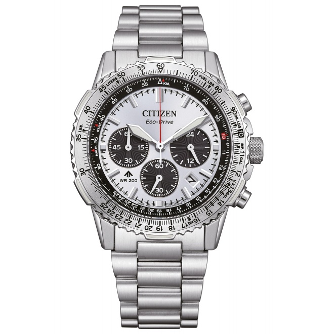 Citizen Navihawk ∅40 mm - 20 ATM, Esfera plateada, brazalete de acero
