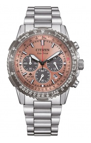 Citizen Navihawk ∅40 mm - 20 ATM, Esfera marrón, brazalete de acero