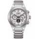 Citizen Chrono Super Titanium Zenshin Senkei ∅41 mm - 10 ATM, Esfera blanca, brazalete de super titanium
