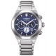 Citizen Chrono Super Titanium Zenshin Senkei ∅41 mm - 10 ATM, Esfera azul, brazalete de super titanium