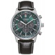 Citizen Chrono Pilot ∅42 mm - 10 ATM, Esfera verde, correa de piel pespunteada